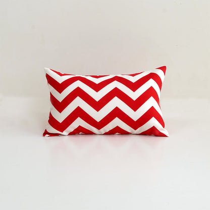 Waterproof Outdoor Striped Throw Pillow with Insert