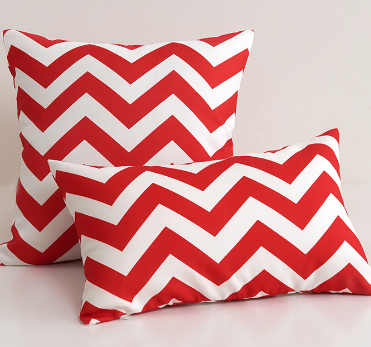 Waterproof Outdoor Striped Throw Pillow with Insert