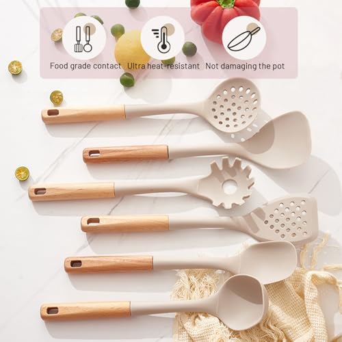 8-Piece Silicone Cooking Utensils Set with Holder