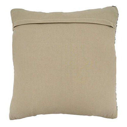 Fennco Styles Grey Diamond Design Cotton Throw Pillow