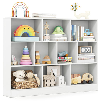 White 41-Inch Wooden Toy Storage Organizer