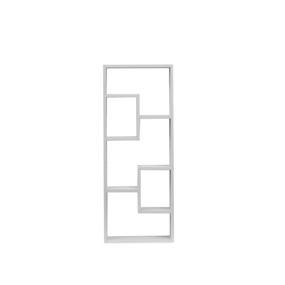 Freestanding Wooden Bookshelf with 5 Storage Cubes