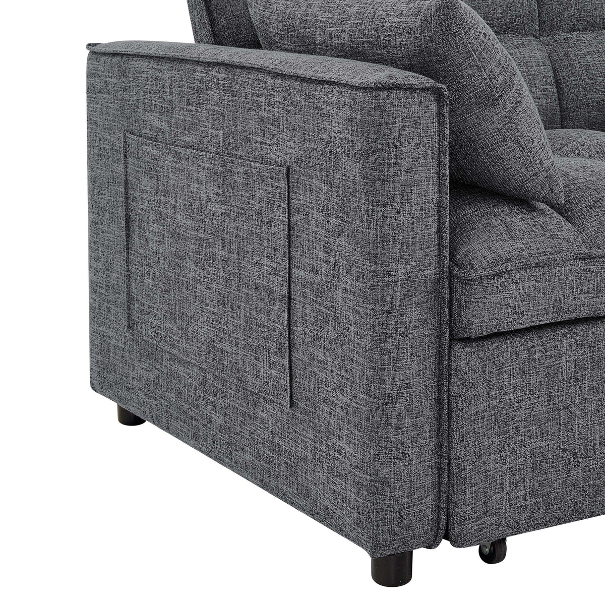 Sienna Tufted Convertible Sleeper Sofa with Chaise