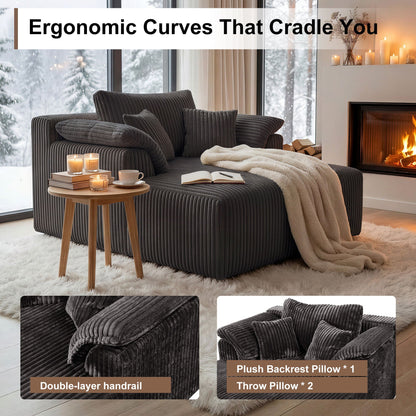 Deep Seat Sleeper Couch for Living Room