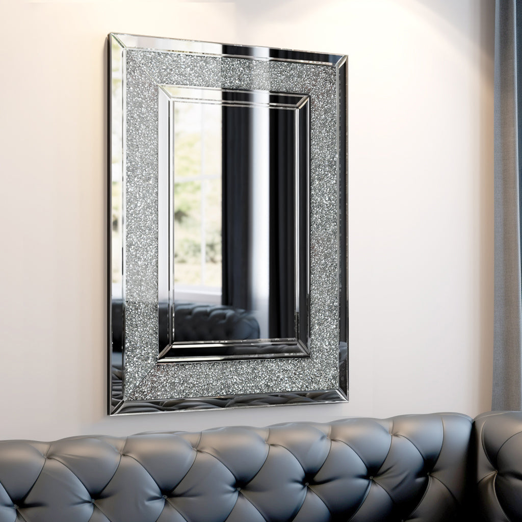 Large Wall-Mounted Decorative Mirror