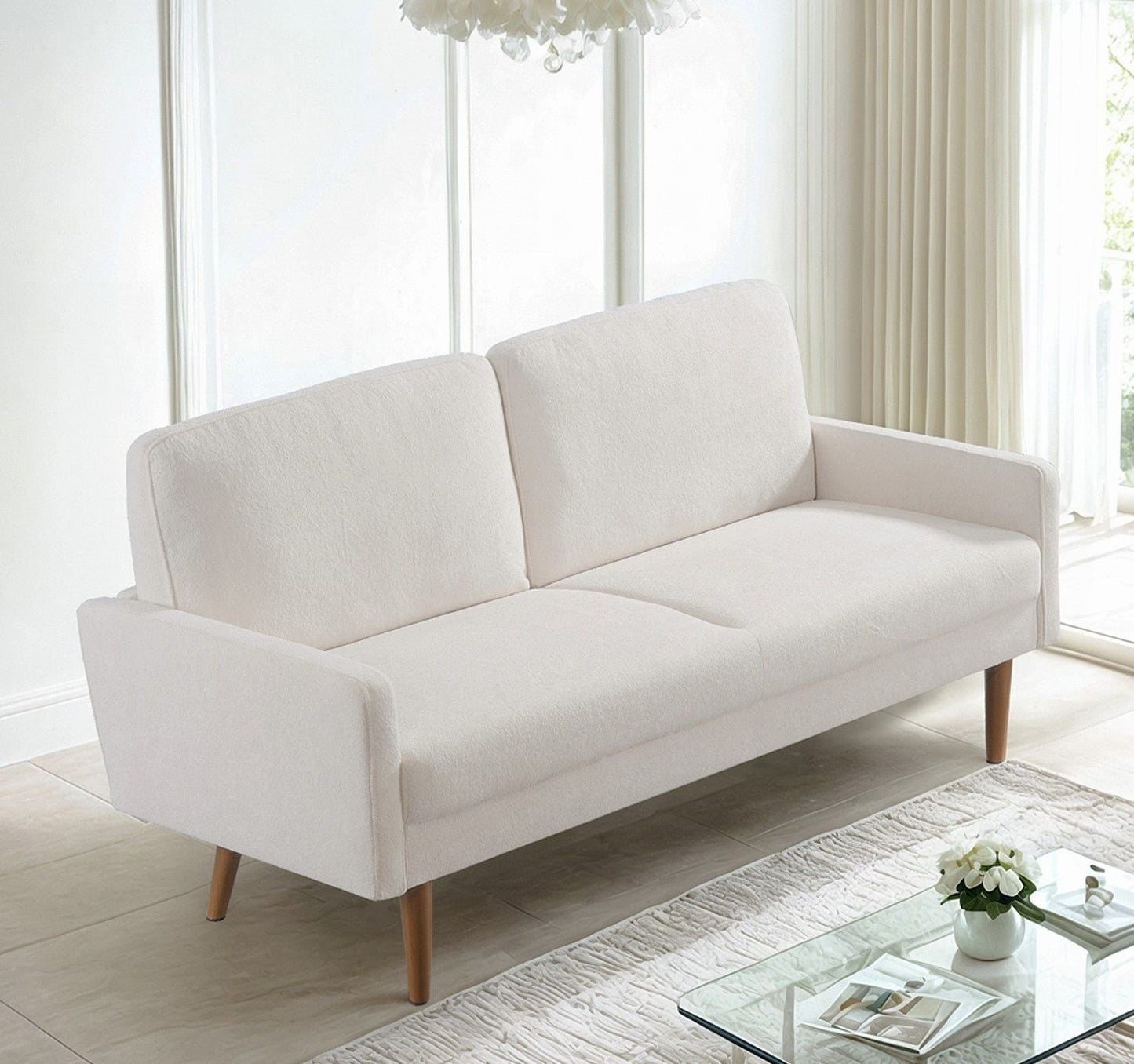 European Style Upholstered 3-Seater Sofa