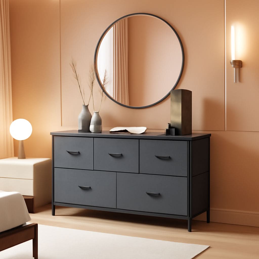 5 Drawer Fabric Dresser Organizer