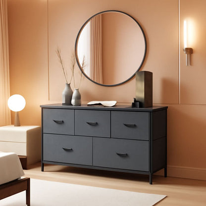 5 Drawer Fabric Dresser Organizer
