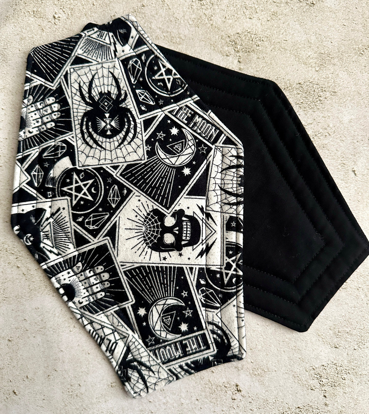 Witchy Coffin Mug Rug