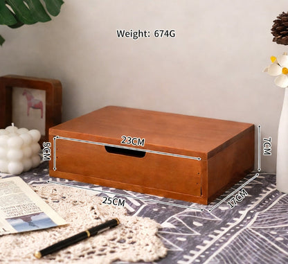 3-Layer Wooden Storage Cabinet & Display Riser