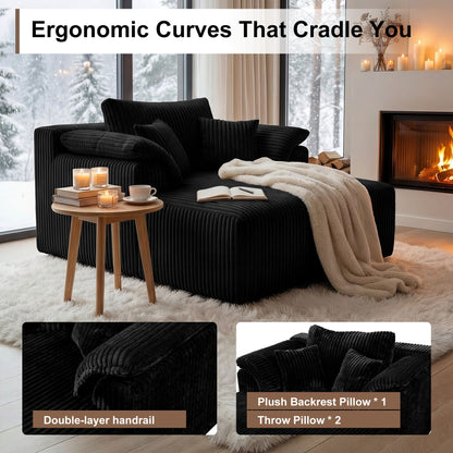 Deep Seat Sleeper Couch for Living Room