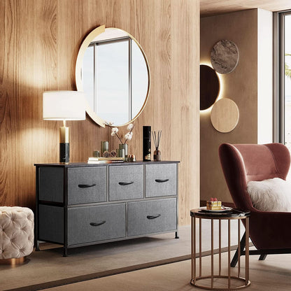 5 Drawer Fabric Dresser Organizer
