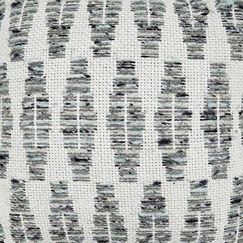 Fennco Styles Grey Diamond Design Cotton Throw Pillow