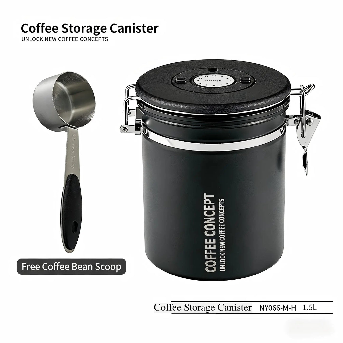 Airtight Vacuum Coffee Canister