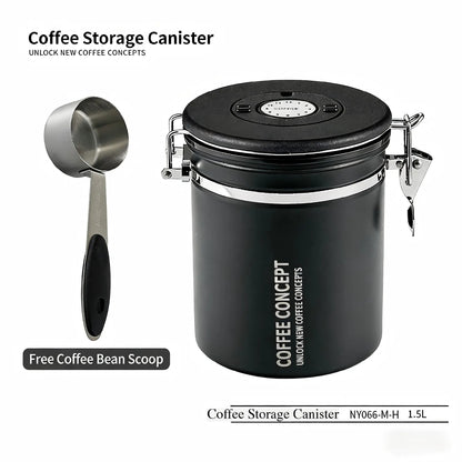 Airtight Vacuum Coffee Canister