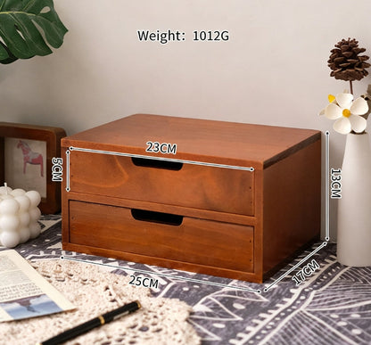 3-Layer Wooden Storage Cabinet & Display Riser