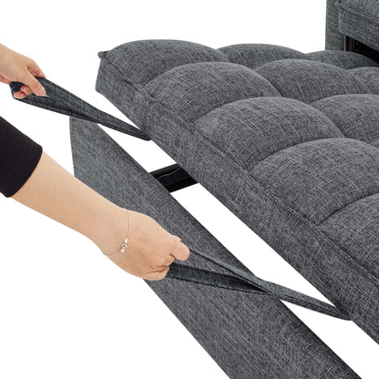 Sienna Tufted Convertible Sleeper Sofa with Chaise