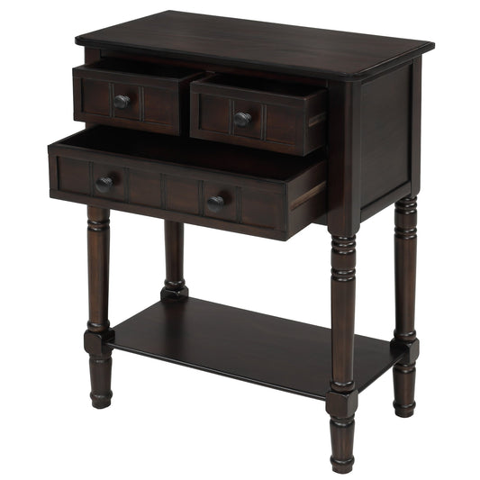 Narrow Console Table with 3 Drawers