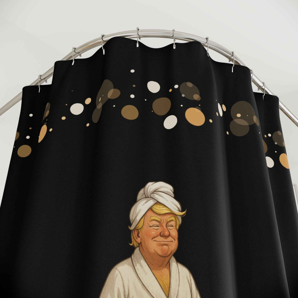 "Transparency. Integrity. Tremendous Water Pressure." Shower Curtain