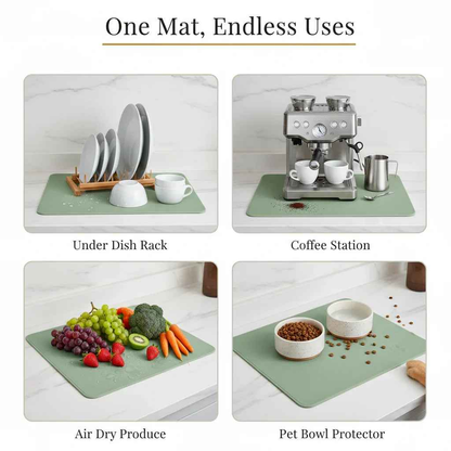 Super Absorbent Non-Slip Coffee Bar Mat