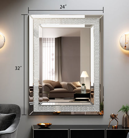 Large Wall-Mounted Decorative Mirror