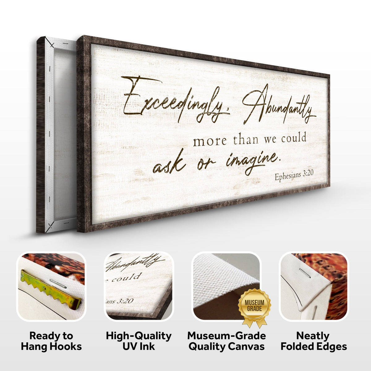Exceedingly, Abundantly More Than We Could Ask Or Imagine Faith Sign