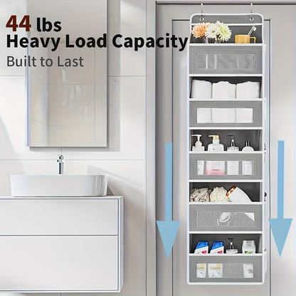 5-Tier Over-The-Door Storage Box Organizer