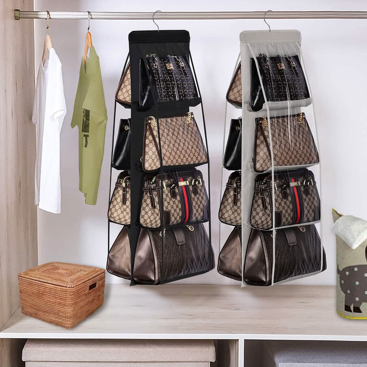 8 Pocket Hanging Purse Organizer
