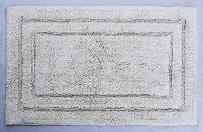 Soft Neutral Ivory Plain Bath Rug 20x32
