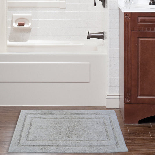 Soft Neutral Ivory Plain Bath Rug 20x32