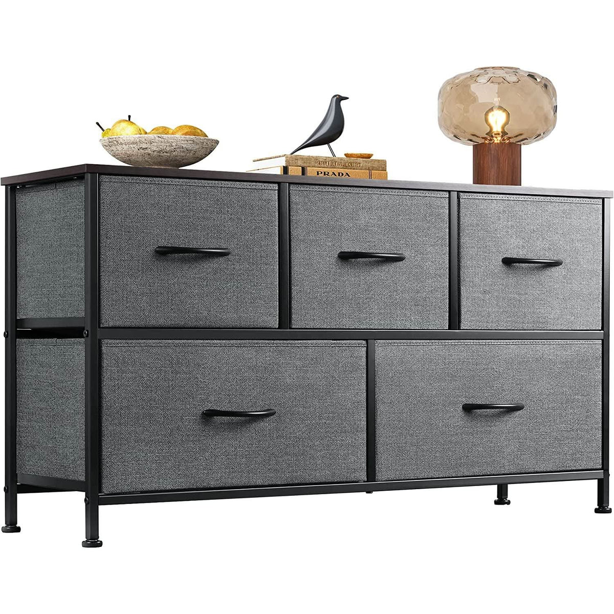 5 Drawer Fabric Dresser Organizer