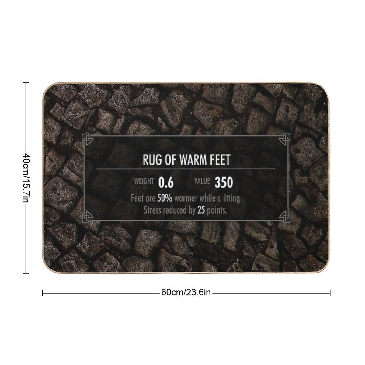Skyrim Elder Scrolls Bathroom Rug