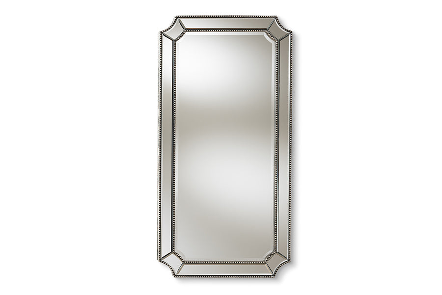 Antique Silver Finished Accent Wall Mirror