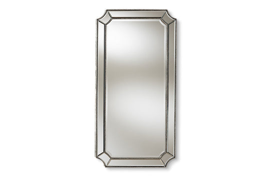 Antique Silver Finished Accent Wall Mirror