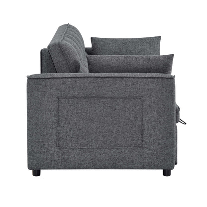Sienna Tufted Convertible Sleeper Sofa with Chaise