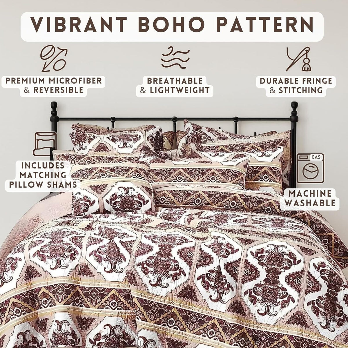Majestic Oriental Kilim Bedspread Bedding