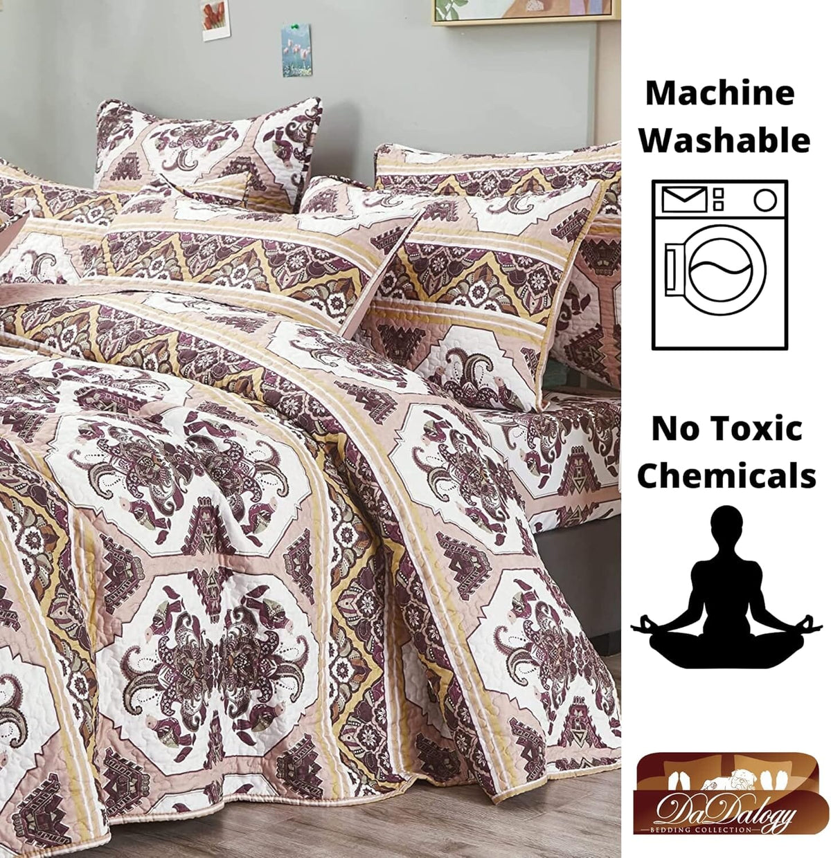 Majestic Oriental Kilim Bedspread Bedding