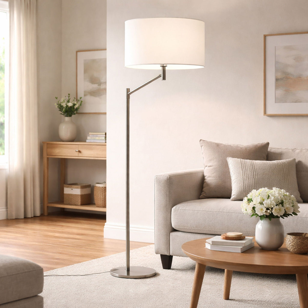 Horizon Table Lamp with Linen Shade