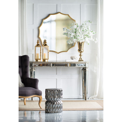Round Sunburst Wall Mirror