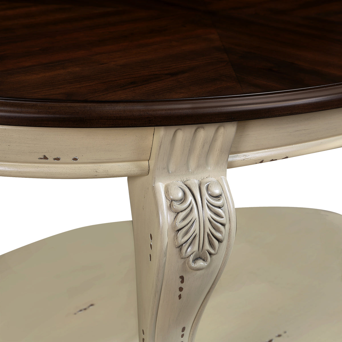42-Inch Oval Wooden Coffee Table