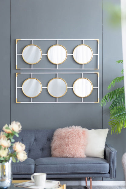 3-Piece Rectangular Wall Mirror Set