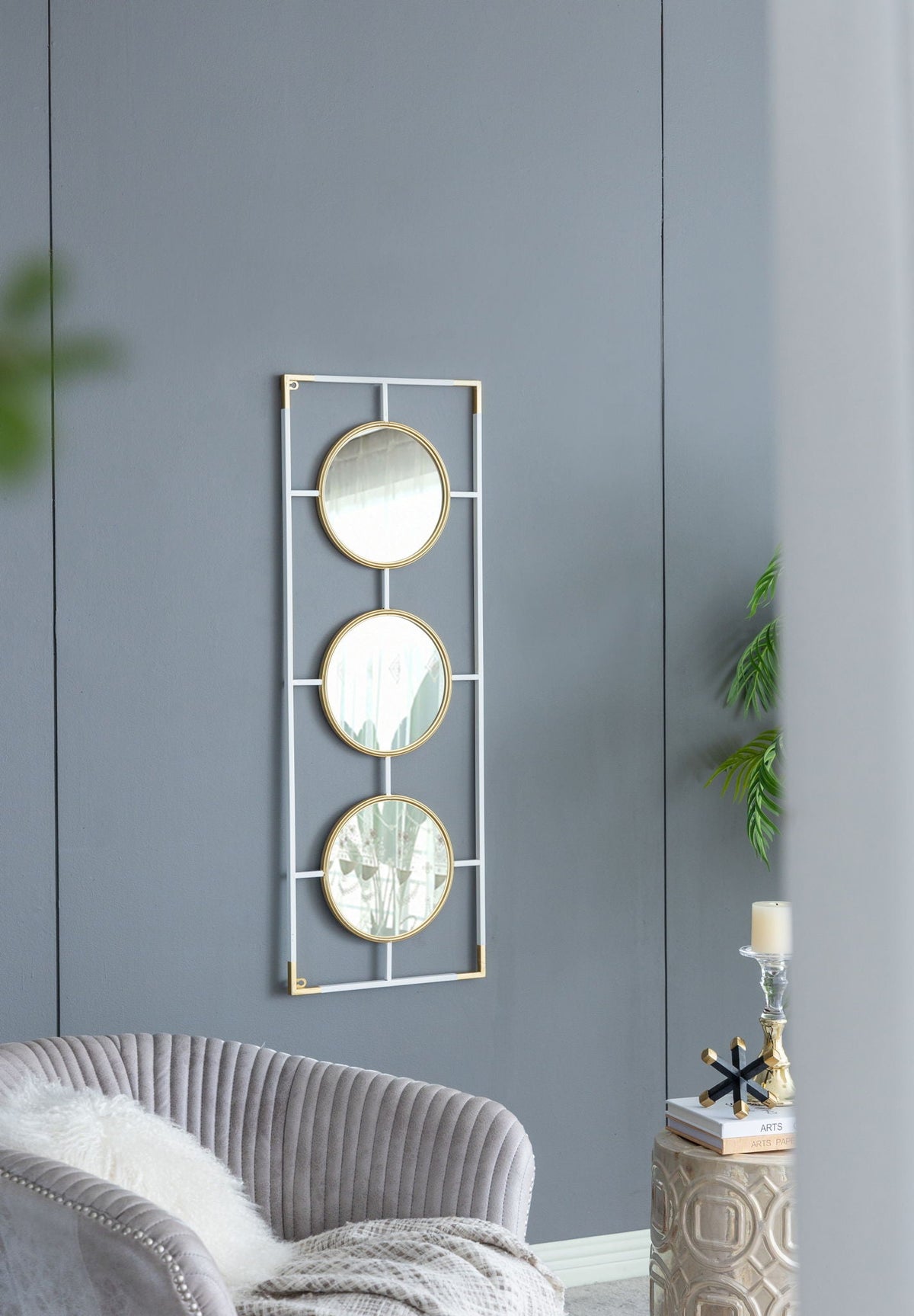 3-Piece Rectangular Wall Mirror Set