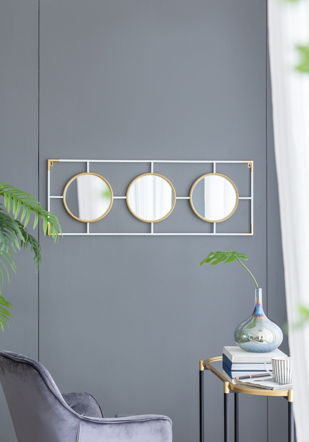 3-Piece Rectangular Wall Mirror Set