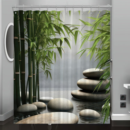 Quiet Bathroom Decorative Partition Curtain
