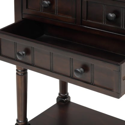 Narrow Console Table with 3 Drawers