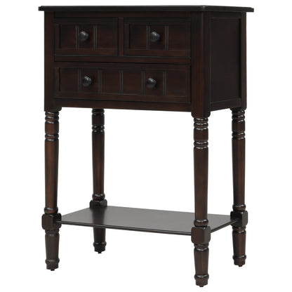Narrow Console Table with 3 Drawers