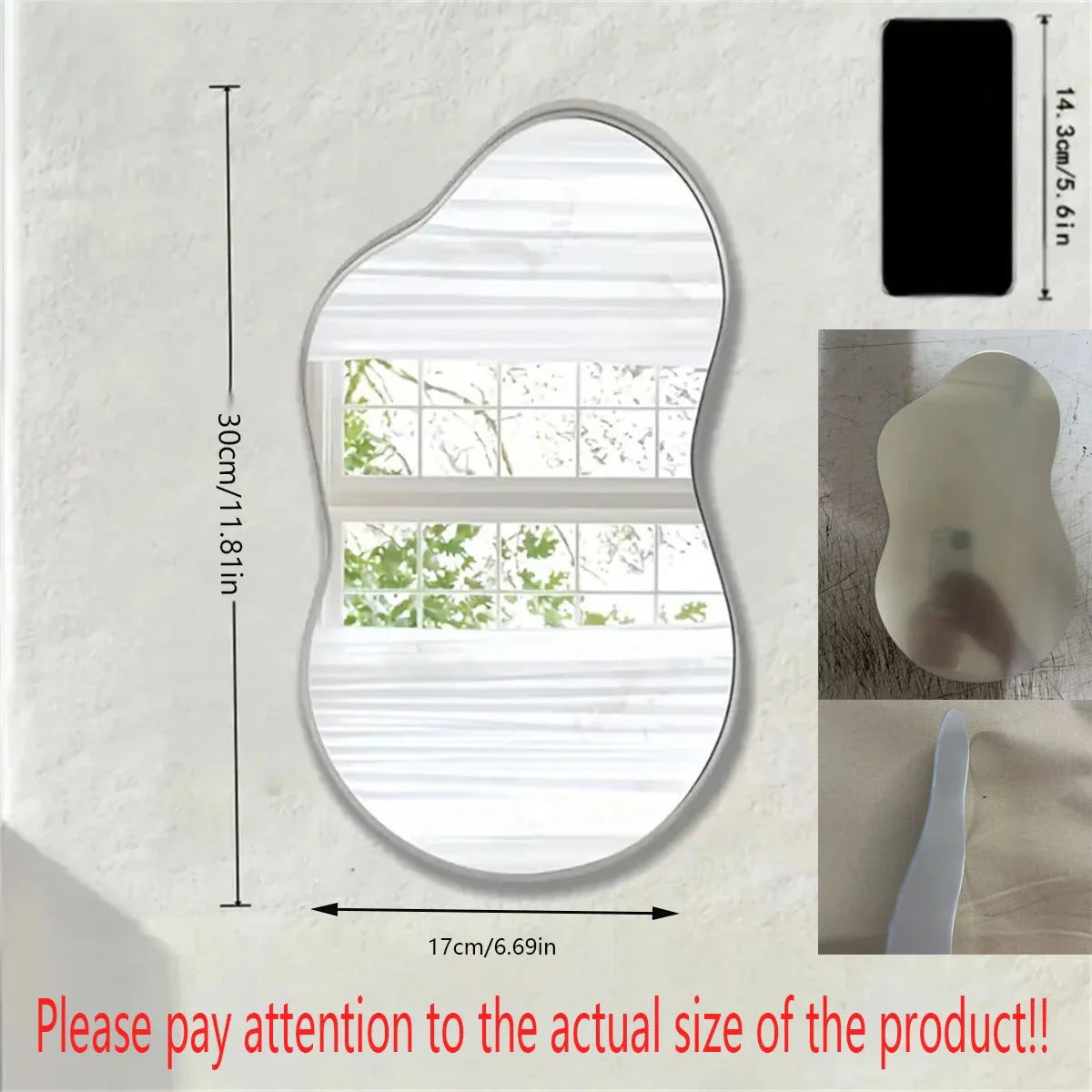 Irregular Cloud Wall Mirror
