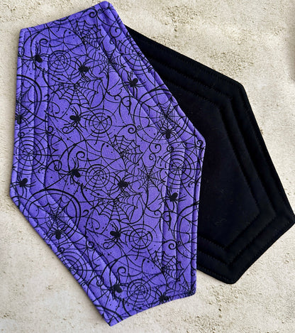 Spiderweb Coffin Mug Rug