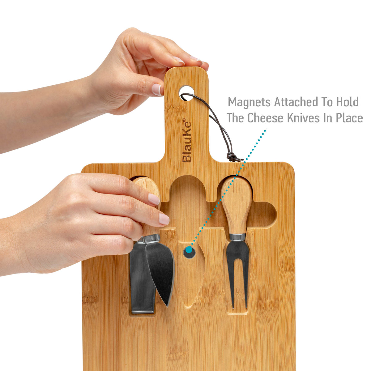 Bamboo Cheese Board & Knife Set
