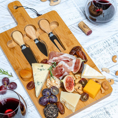 Bamboo Cheese Board & Knife Set